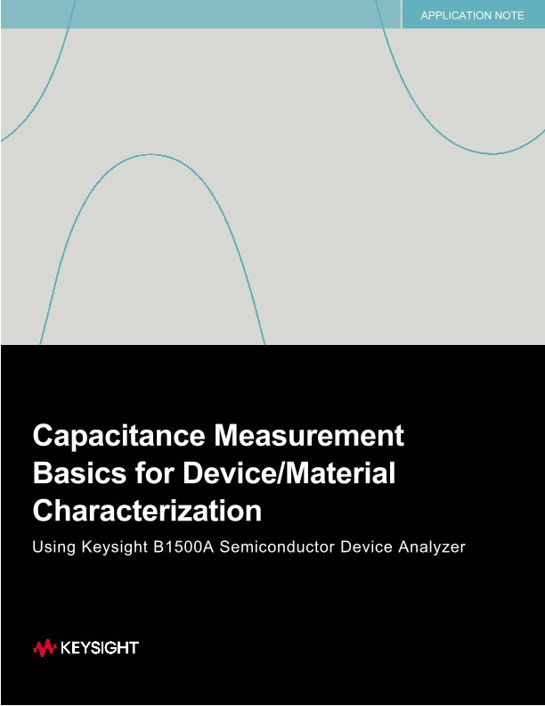 Capacitance Measurement Basics for Device/Material Characterization PDF